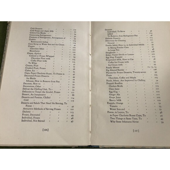 Electric Refrigerator Recipes and Menus Hardcover 1927 GE 5th Edition 1929 - Picture 11 of 12